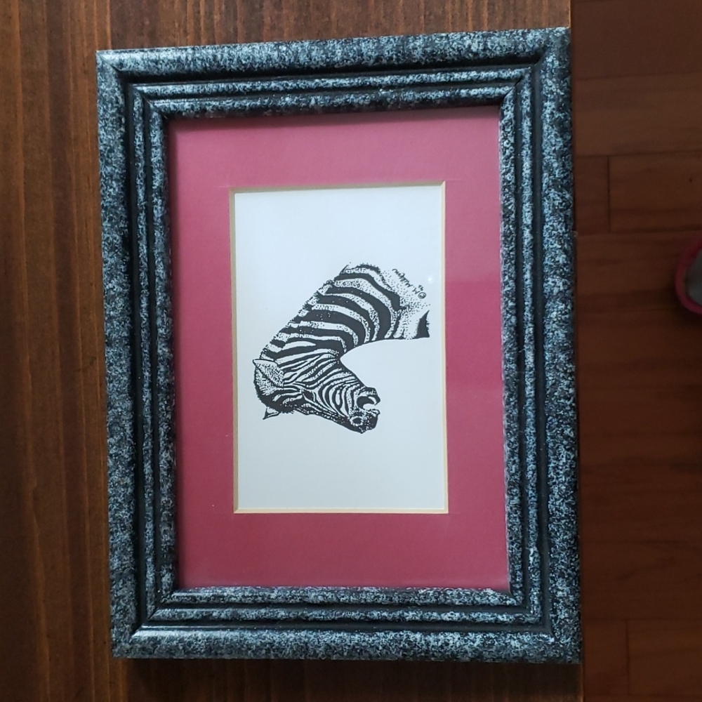 Milam's Signed pen and ink original's early mid 90's animal collection.